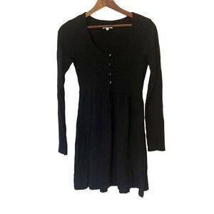 Twiggy Wool Blend Long Sleeve Mini Dress